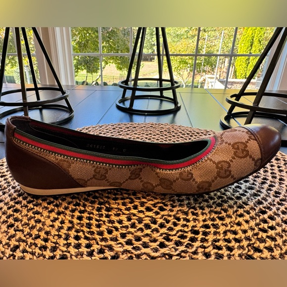 Gucci GG Elastic Monogram Flat EU 39 - Picture 5 of 15